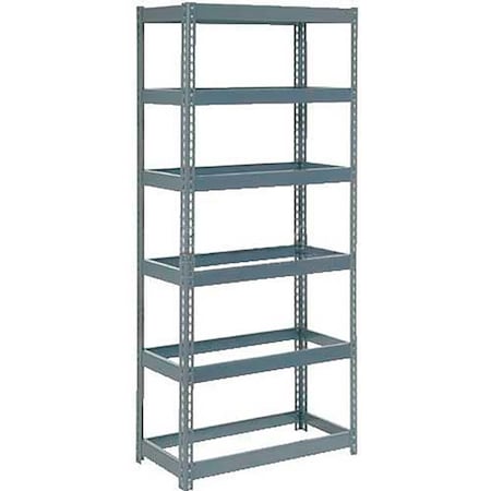 Global Industrial Extra Heavy Duty Shelving 48W x 12D x 72H With 6 Shelves, No Deck, Gray B2296923